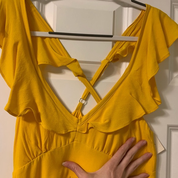 Anthropology yellow dress - Picture 2 of 8